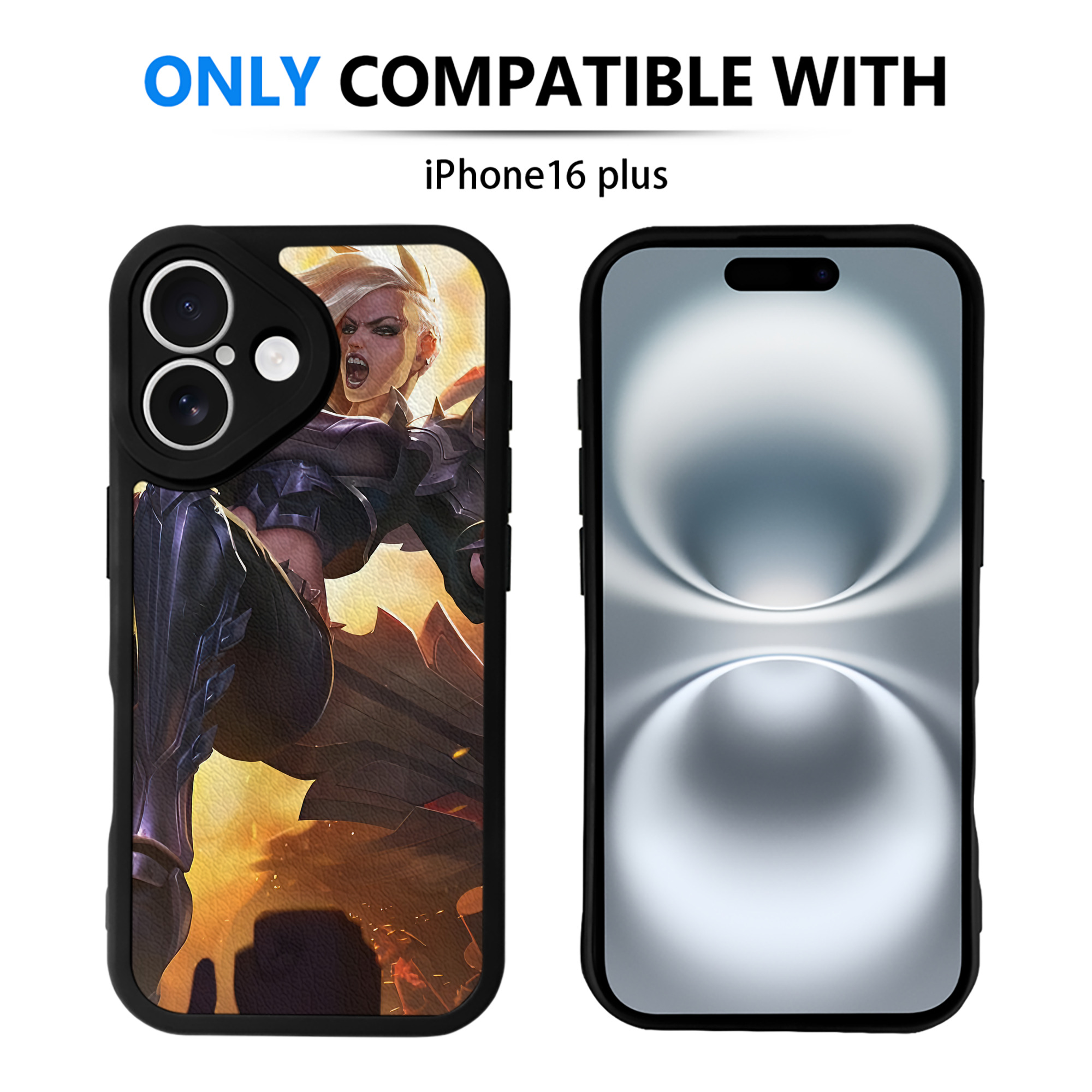 （画像用） リーグ・オブ・レジェンド League of Legends LOL 【iPhone 16シリーズ対応】シリコンスマホケース（レザー調） 材質：シリコン